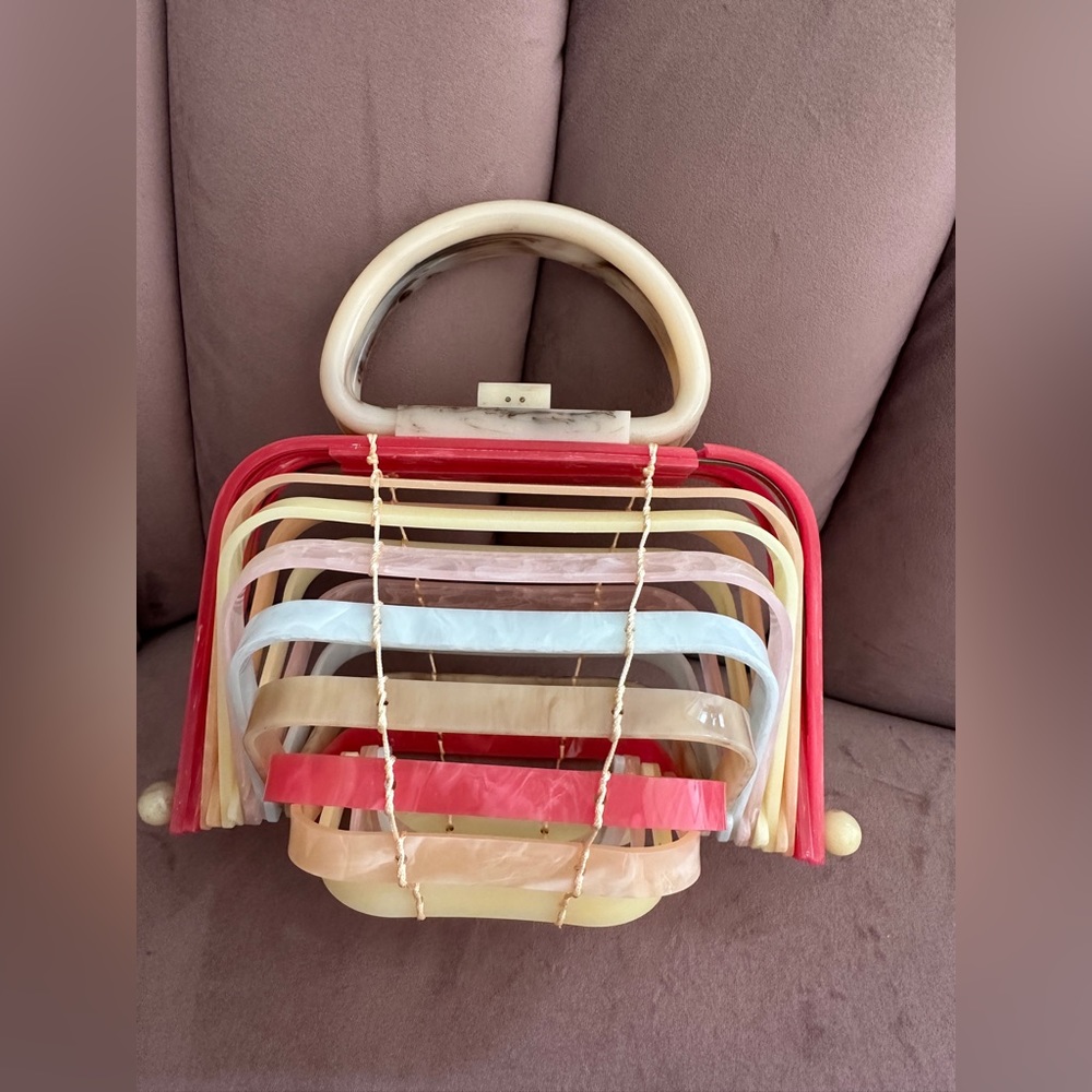 Cult Gaia Lilleth Clutch Bag In Rainbow